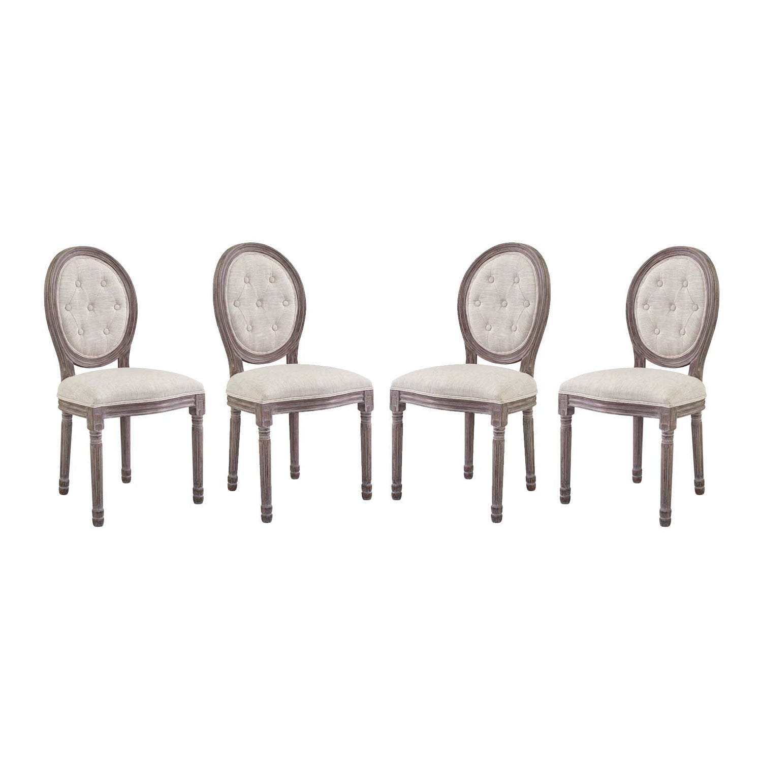 Arise Dining Side Chair Upholstered Fabric Set of 4 By HouseBean