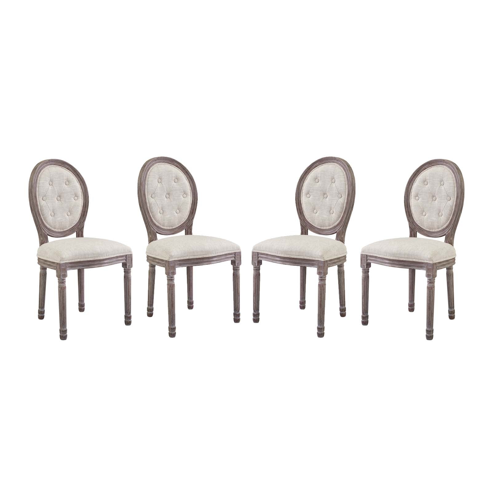 Arise Dining Side Chair Upholstered Fabric Set of 4 By HouseBean