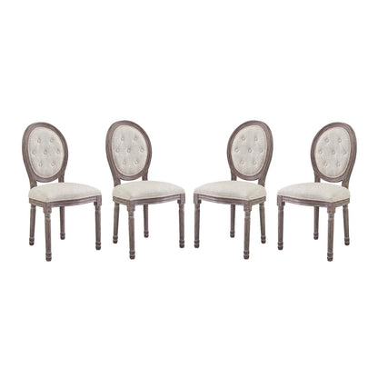 Arise Dining Side Chair Upholstered Fabric Set of 4 By HouseBean