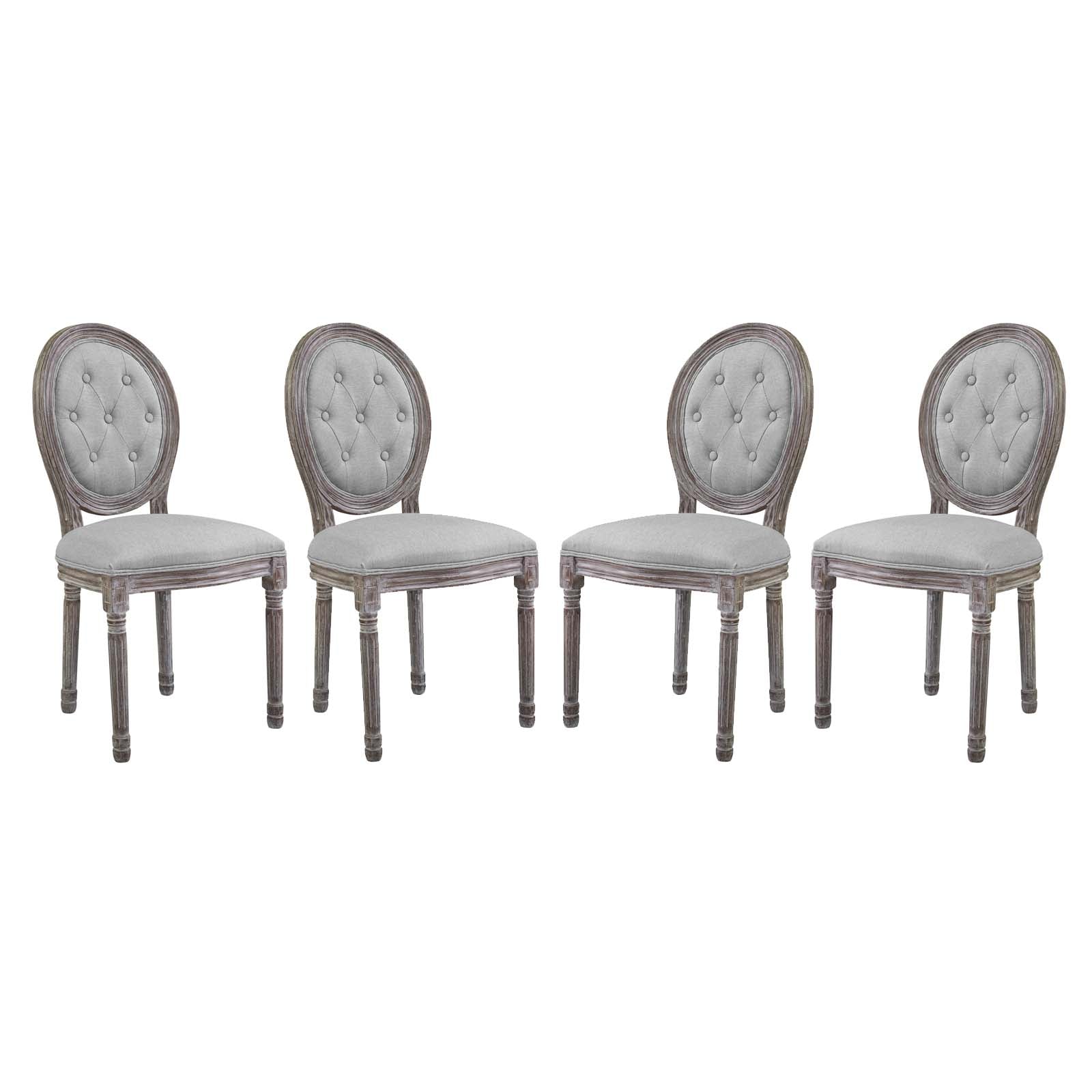 Arise Dining Side Chair Upholstered Fabric Set of 4 By HouseBean