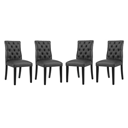 Duchess Dining Chair Vinyl Set of 4 By HouseBean