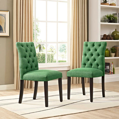 Duchess Fabric Dining Chair Set of 2 by Modway