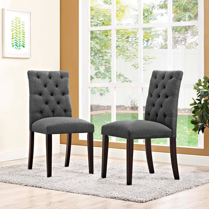 Duchess Fabric Dining Chair Set of 2 by Modway