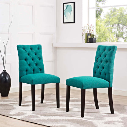 Duchess Fabric Dining Chair Set of 2 by Modway