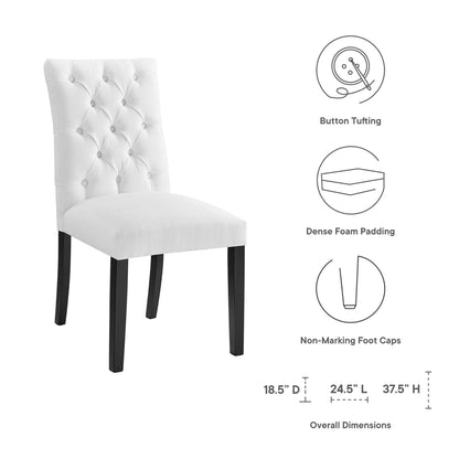 Duchess Fabric Dining Chair Set of 2 by Modway