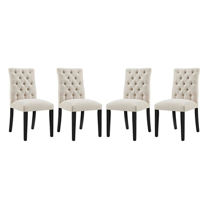 Duchess Dining Chair Fabric Set of 4 By HouseBean