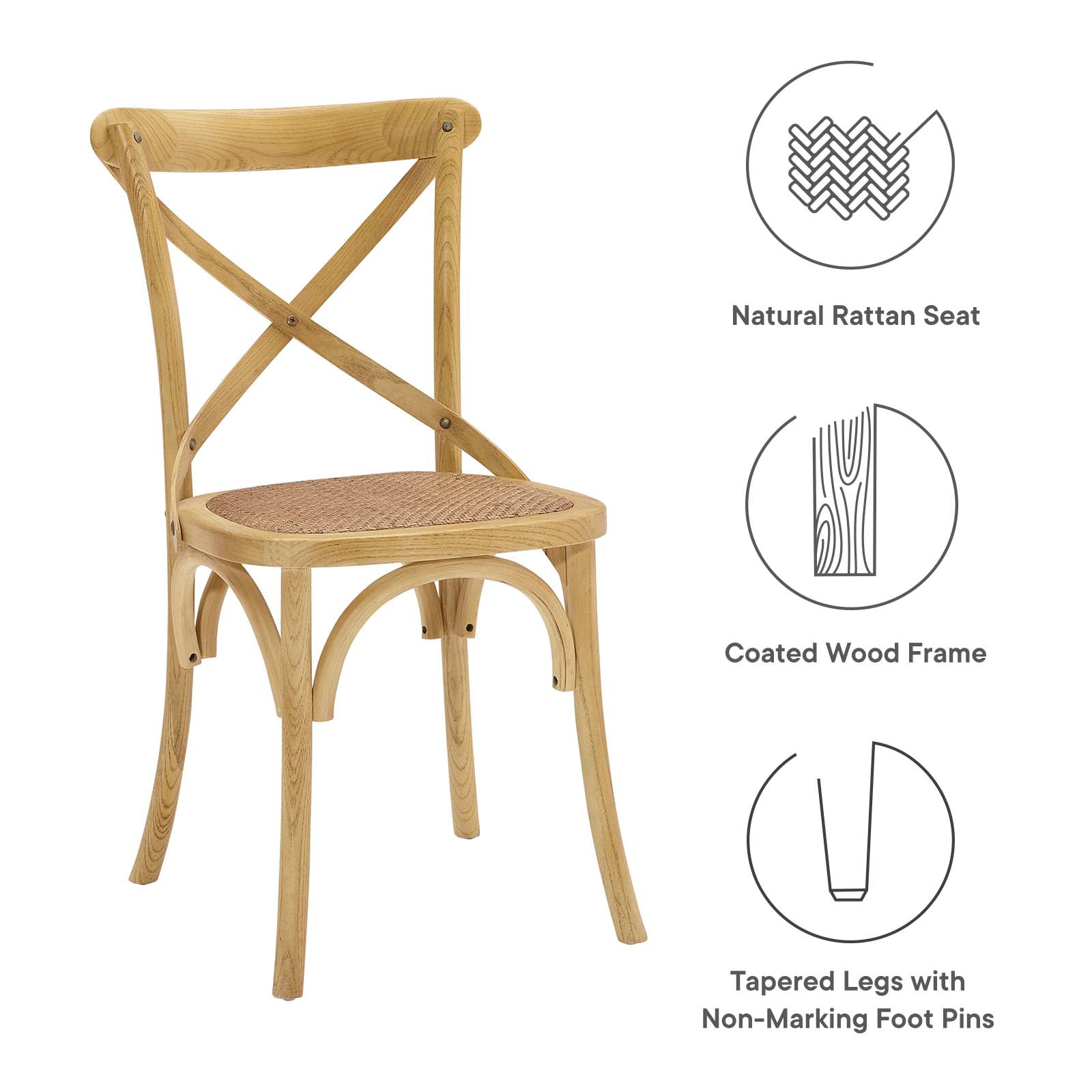 Gear Dining Side Chair Set of 4 By HouseBean