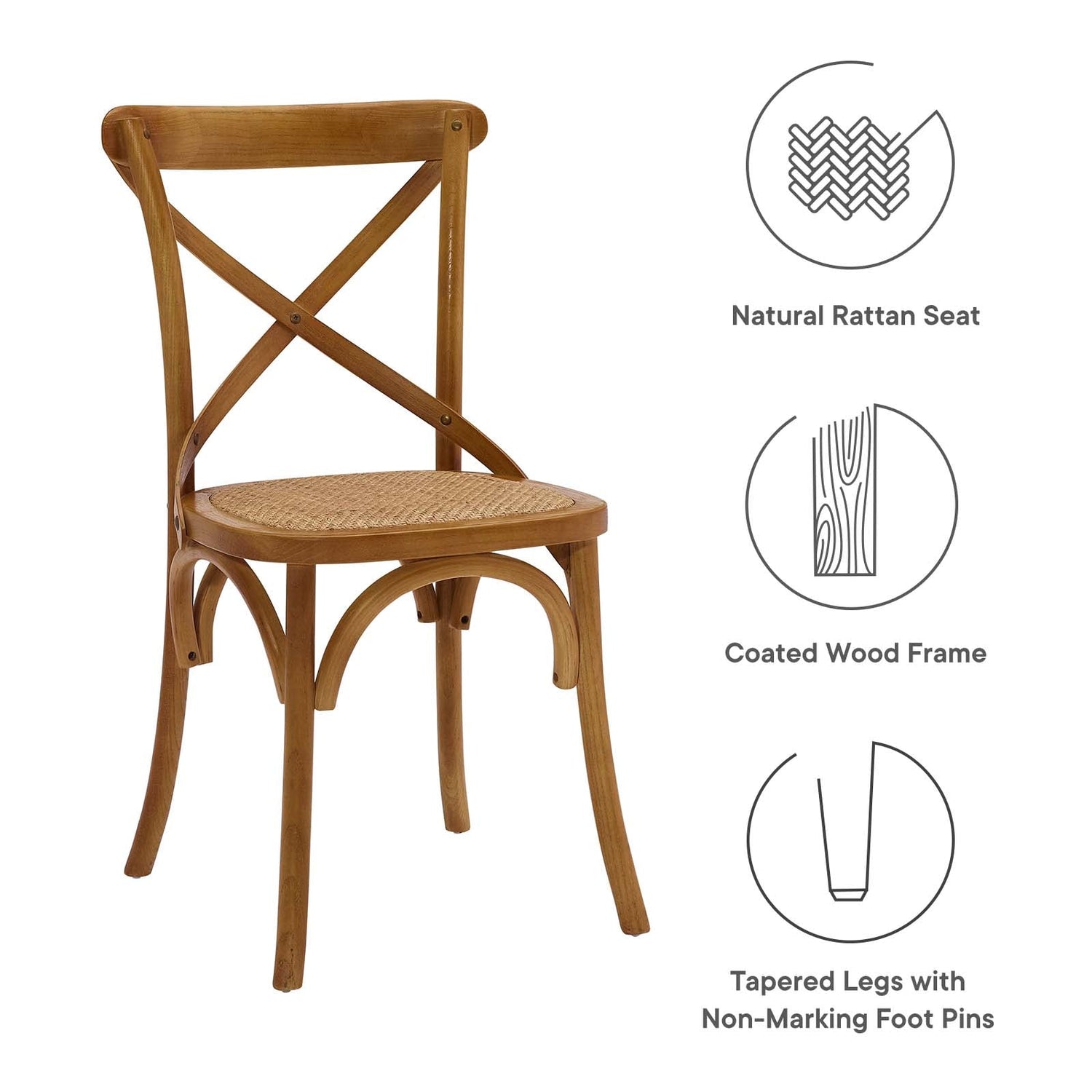 Gear Dining Side Chair Set of 4 By HouseBean