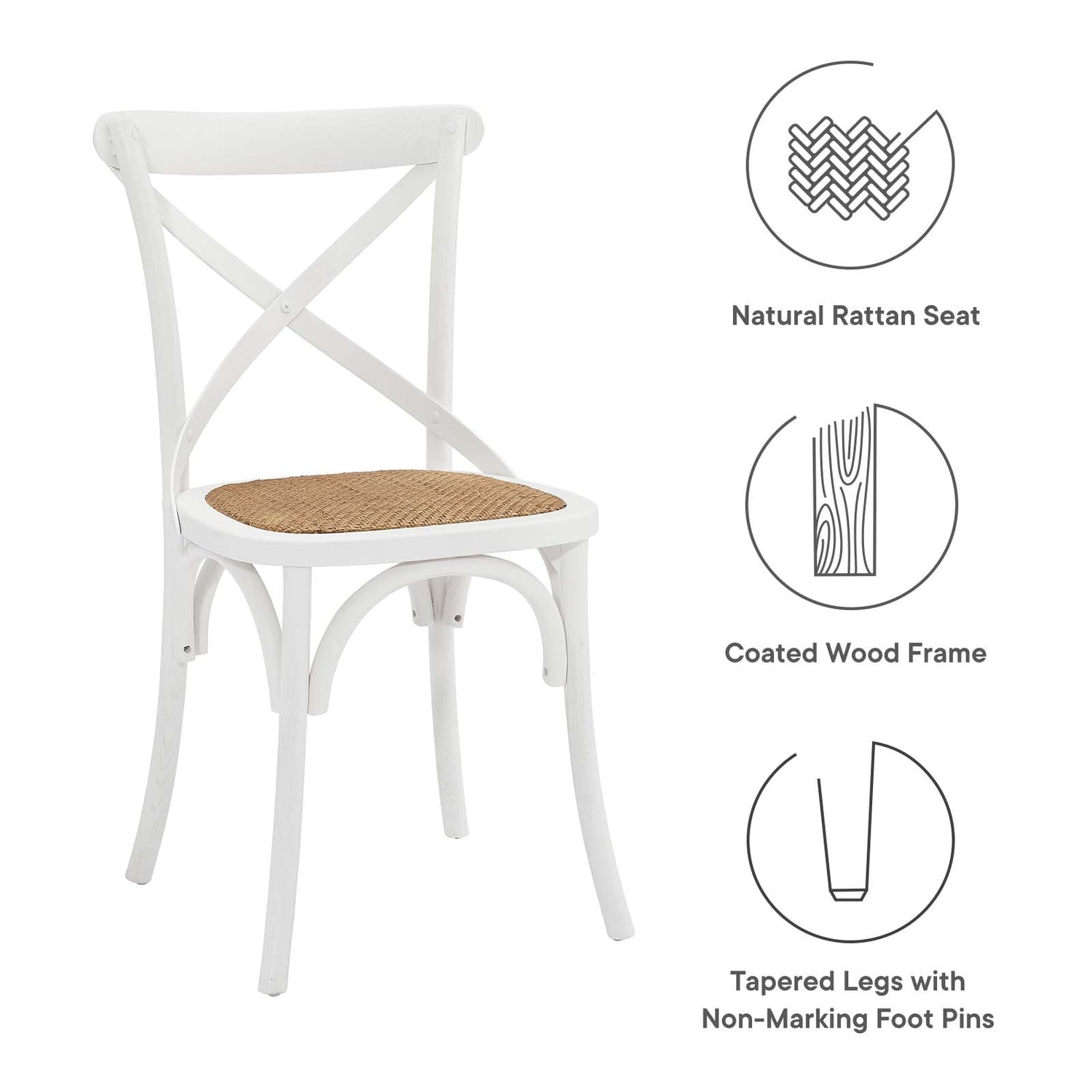 Gear Dining Side Chair Set of 4 By HouseBean