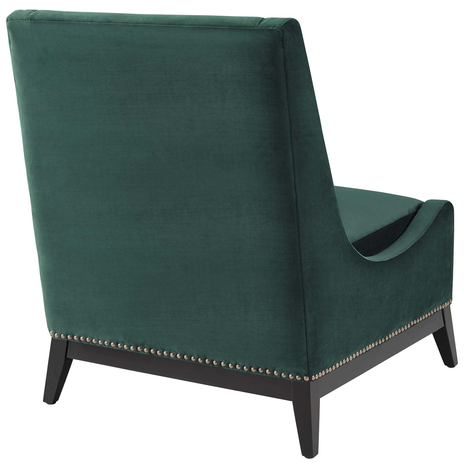 Confident Accent Upholstered Performance Velvet Lounge Chair By HouseBean