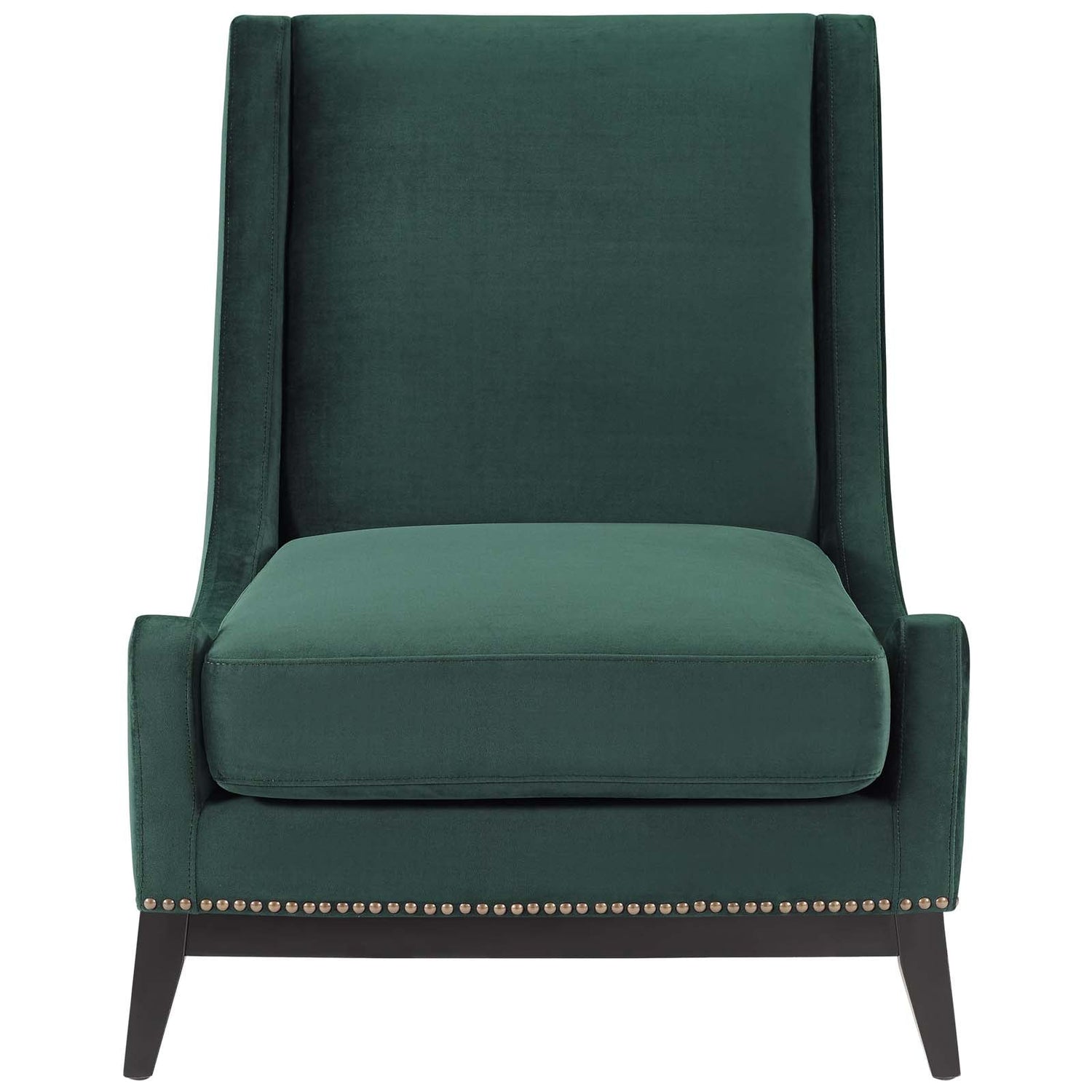 Confident Accent Upholstered Performance Velvet Lounge Chair By HouseBean