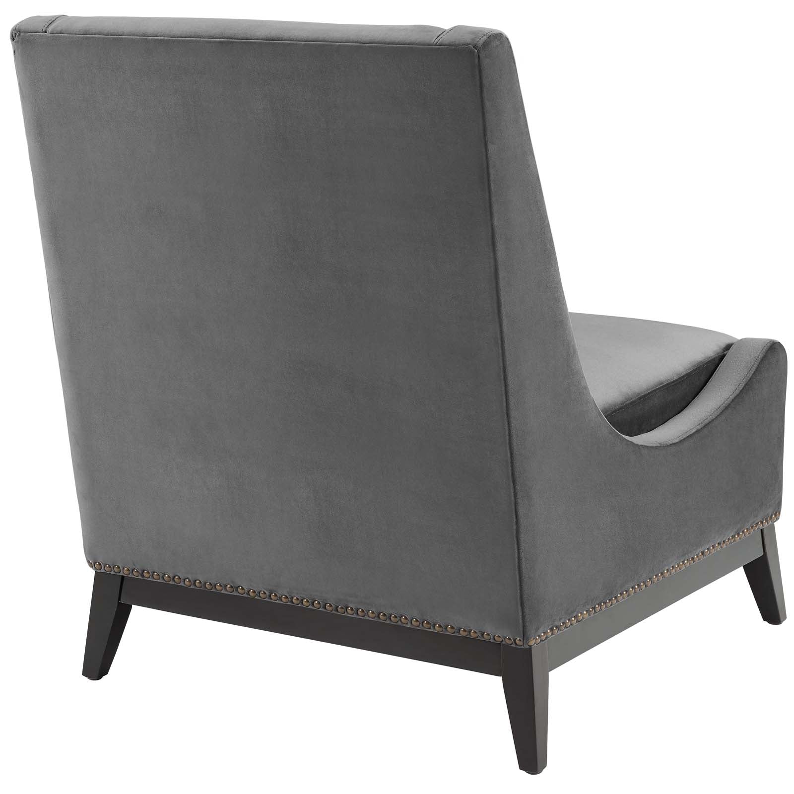 Confident Accent Upholstered Performance Velvet Lounge Chair By HouseBean