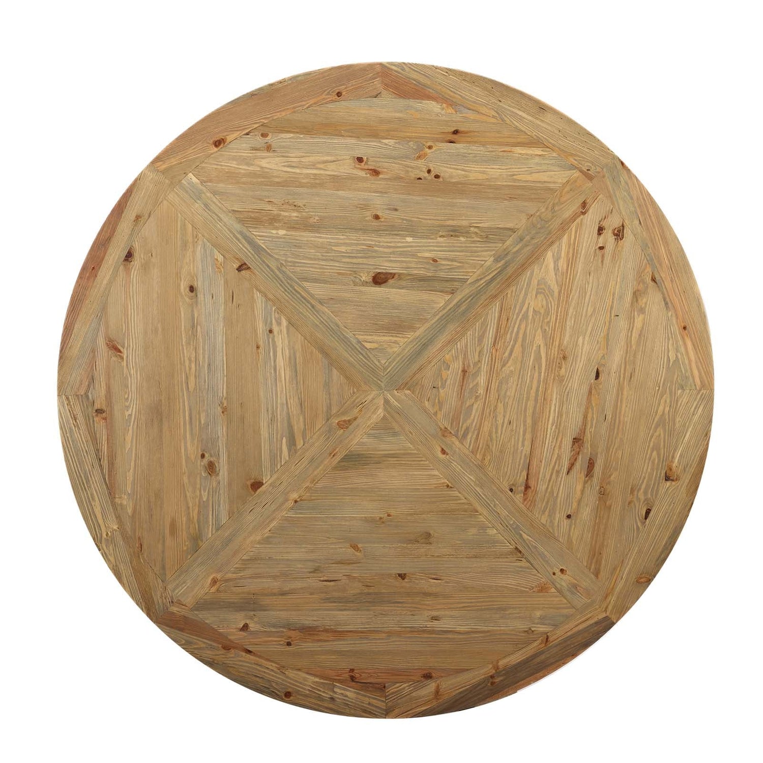 Stitch 71&quot; Round Pine Wood Dining Table by Modway