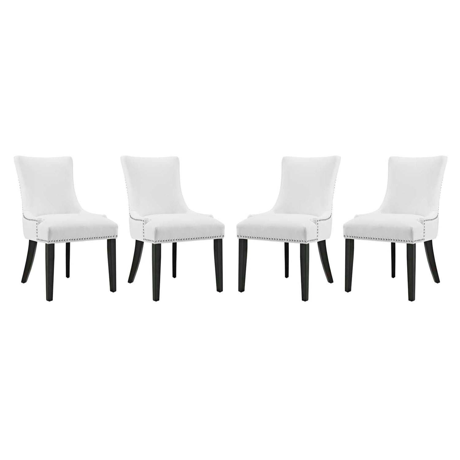 Marquis Dining Chair Faux Leather Set of 4 By HouseBean