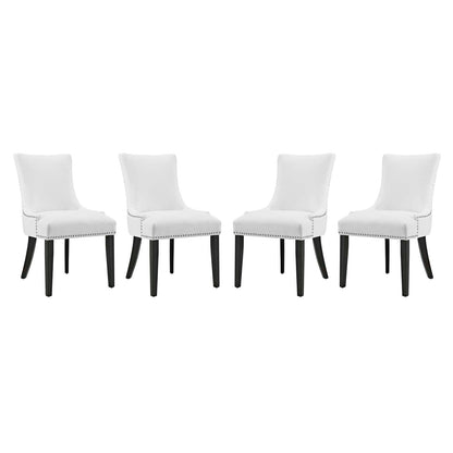 Marquis Dining Chair Faux Leather Set of 4 By HouseBean