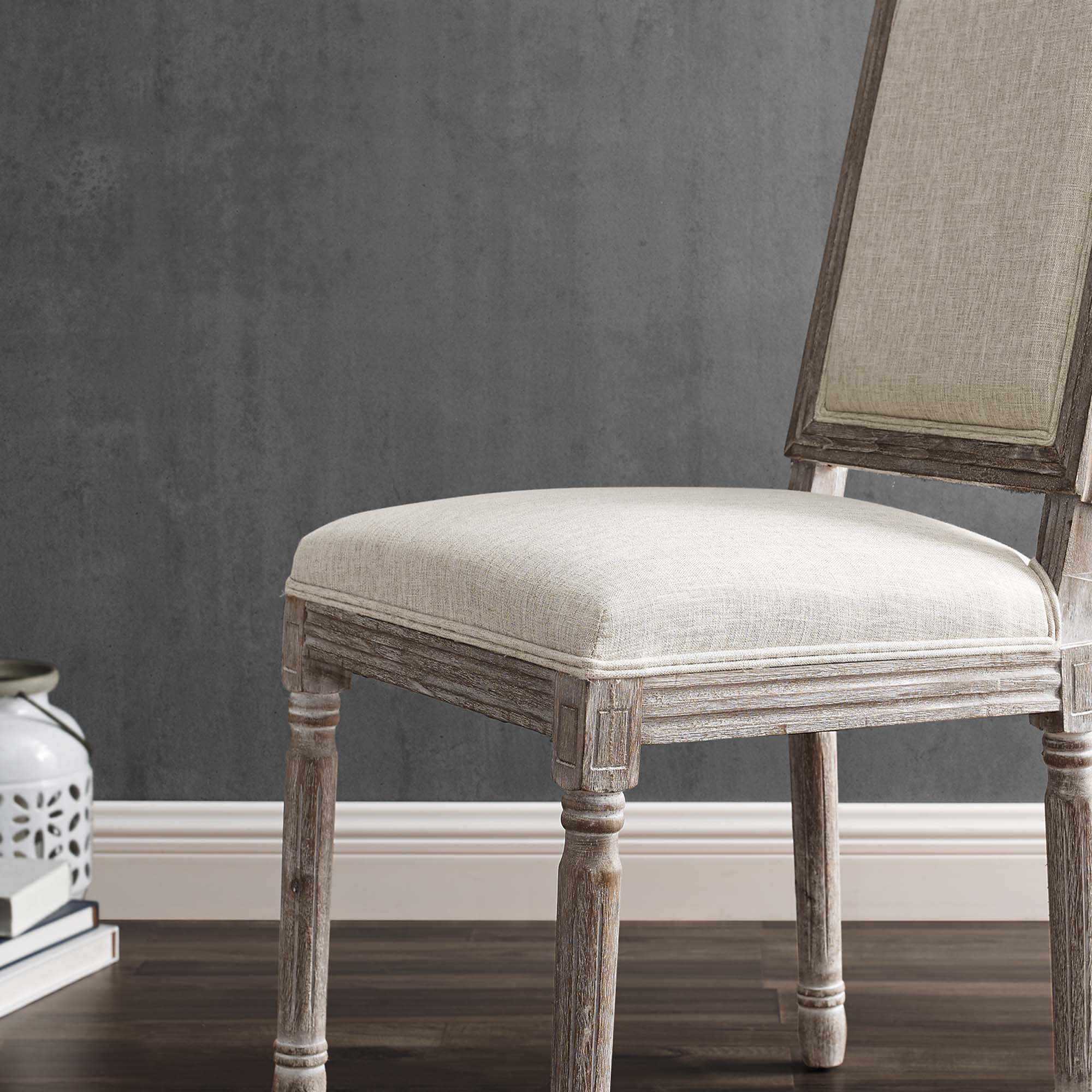 Court Dining Side Chair Upholstered Fabric Set of 2 by Modway