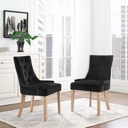 Pose Dining Chair Performance Velvet Set of 2 By HouseBean