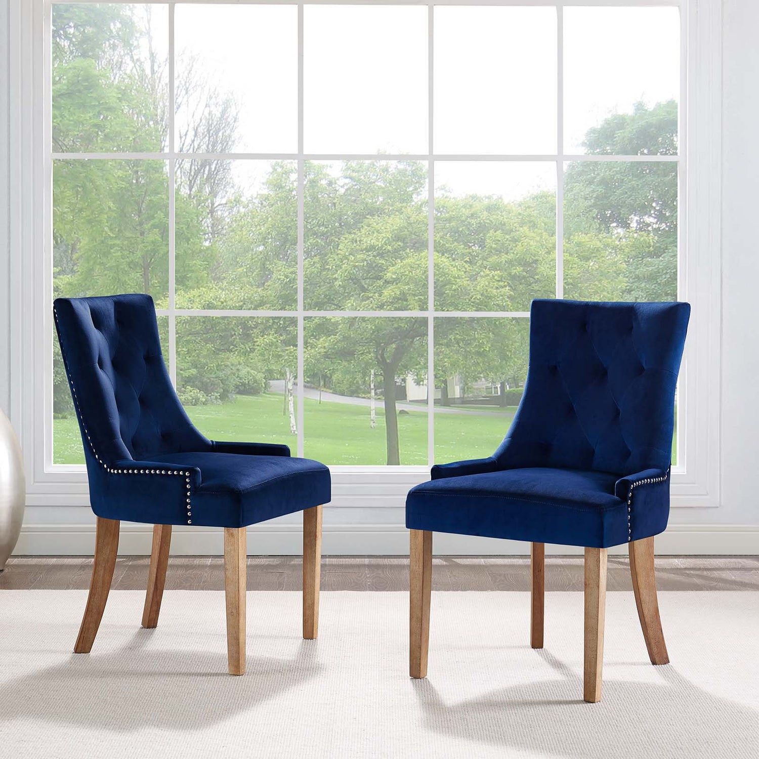 Pose Dining Chair Performance Velvet Set of 2 By HouseBean