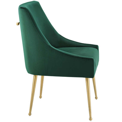 Discern Upholstered Performance Velvet Dining Chair By HouseBean