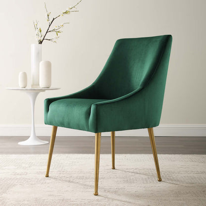 Discern Upholstered Performance Velvet Dining Chair By HouseBean