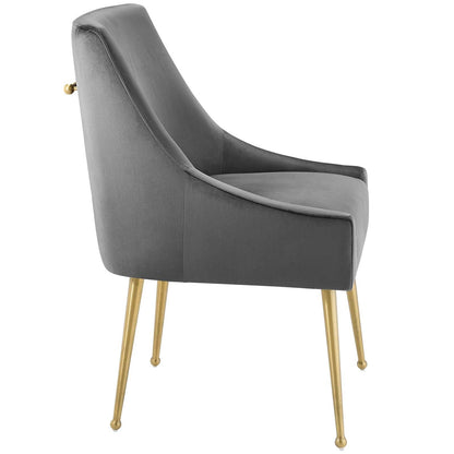 Discern Upholstered Performance Velvet Dining Chair By HouseBean