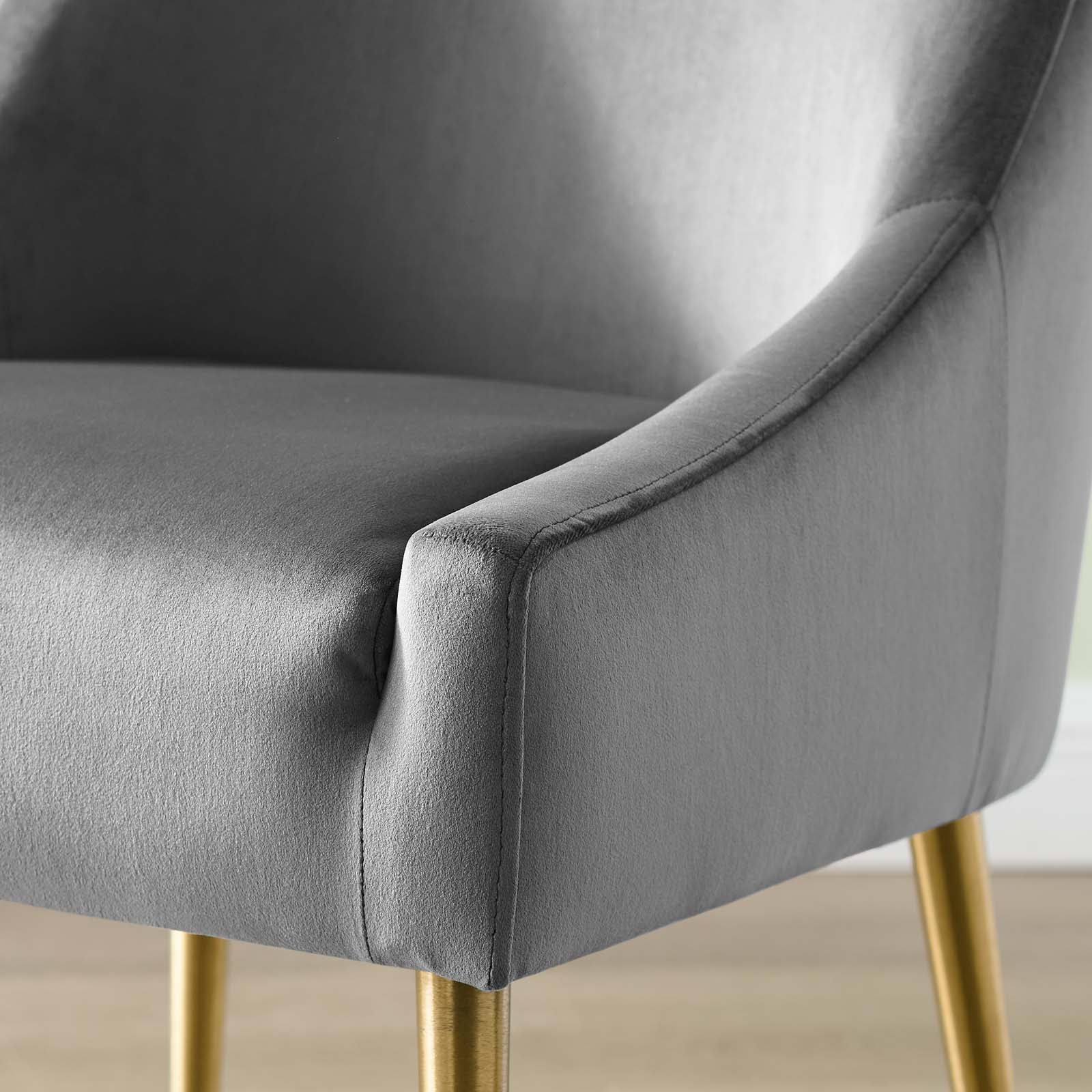 Discern Upholstered Performance Velvet Dining Chair By HouseBean