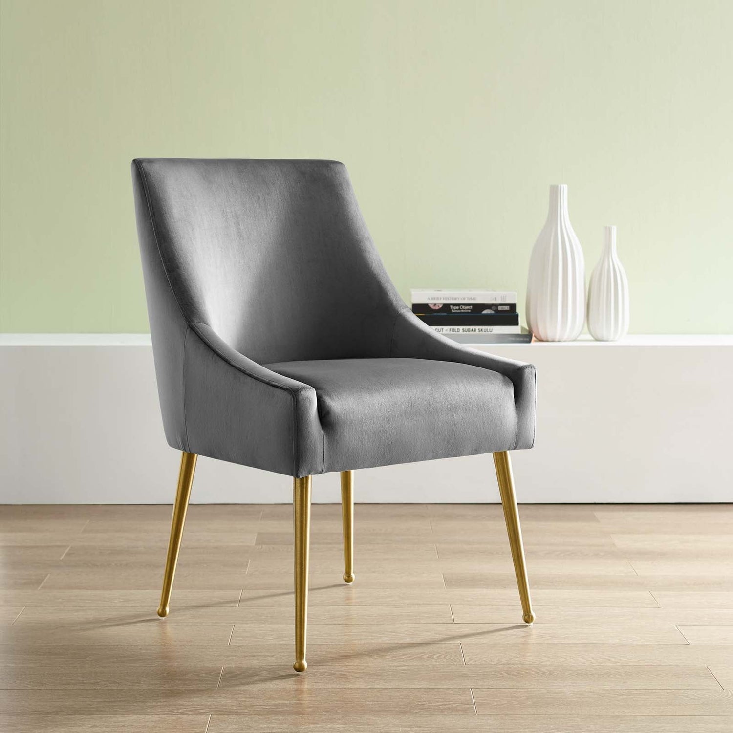 Discern Upholstered Performance Velvet Dining Chair By HouseBean