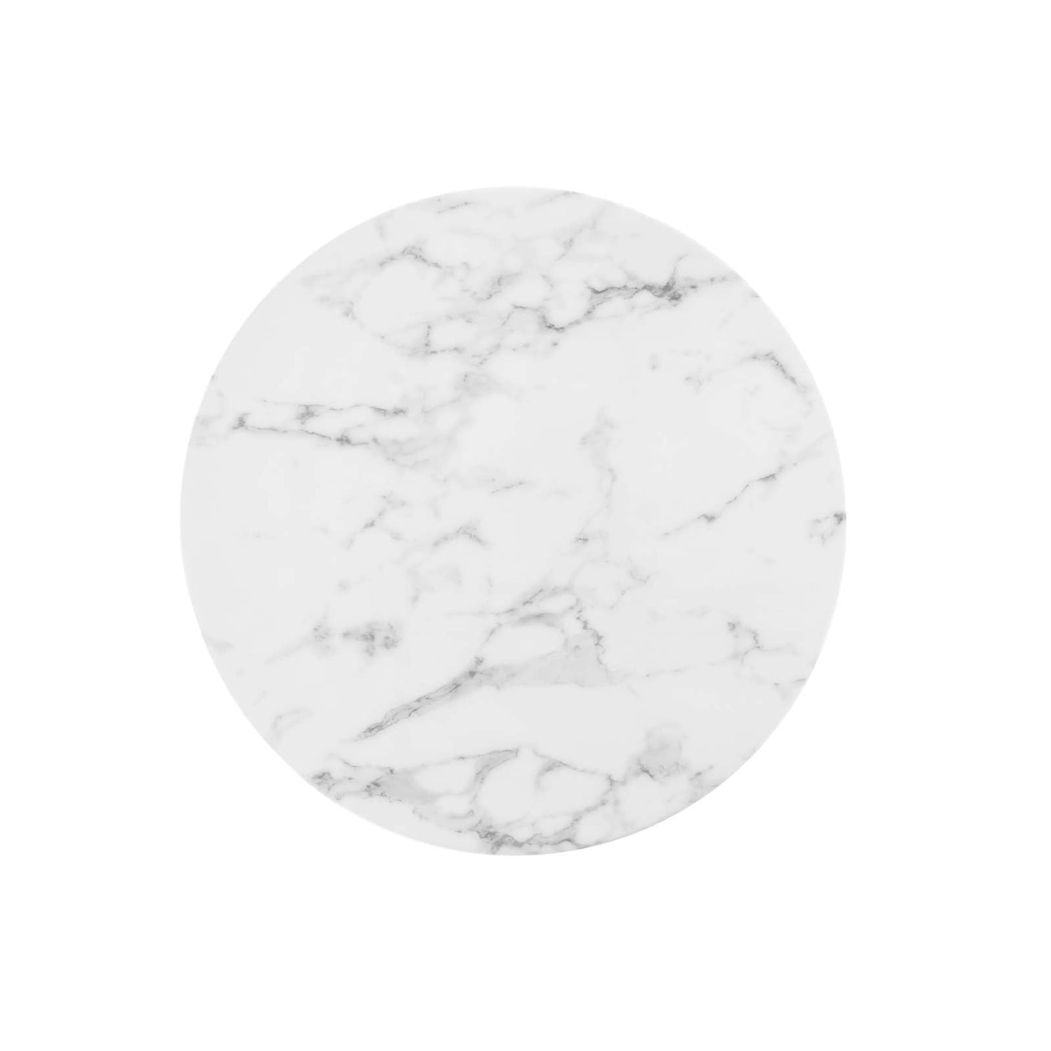 Lippa 28&quot; Round Artificial Marble Dining Table By HouseBean