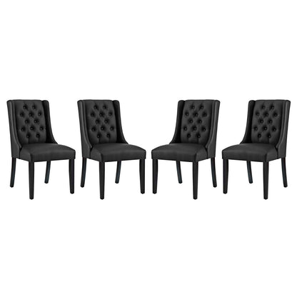 Baronet Dining Chair Vinyl Set of 4 By HouseBean