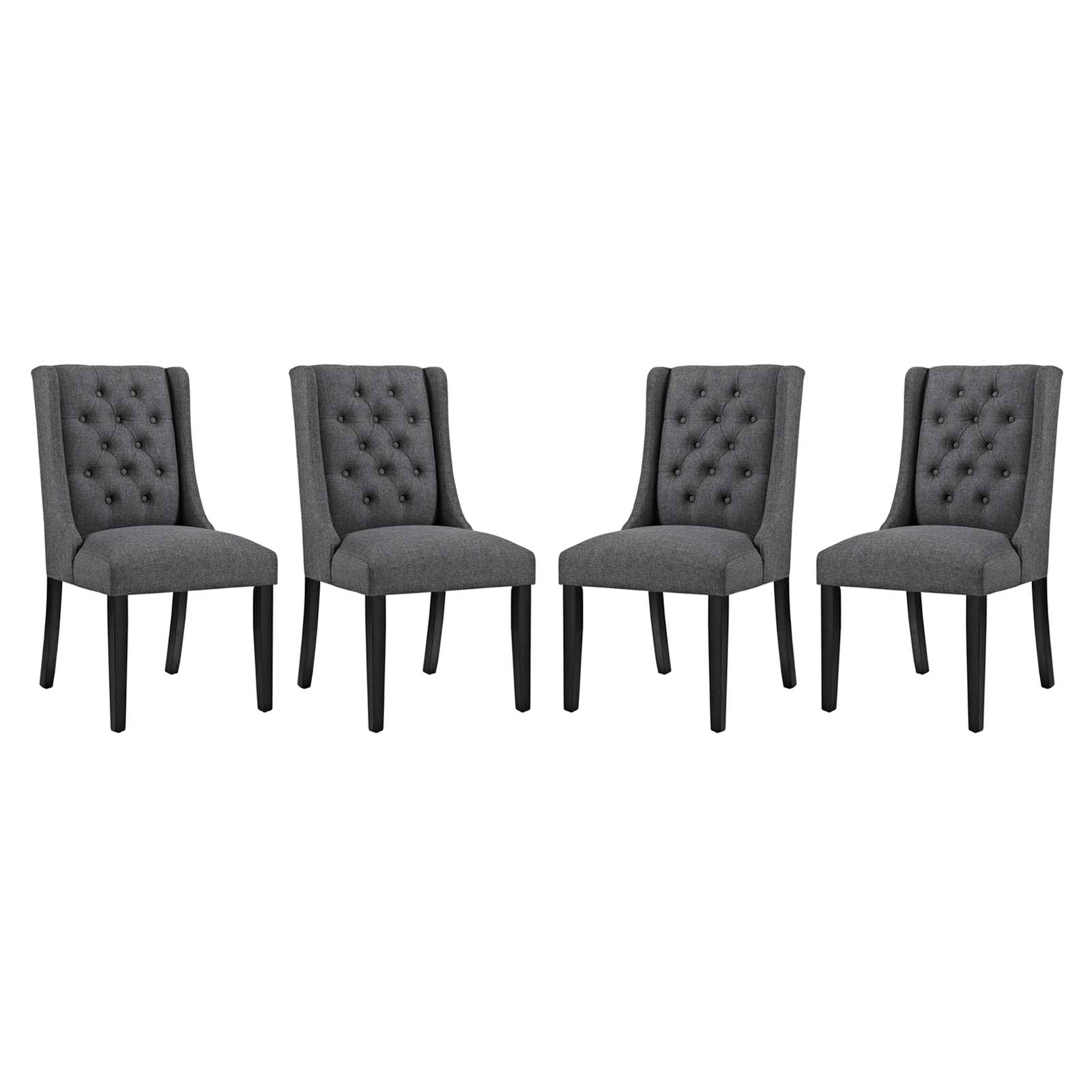 Baronet Dining Chair Fabric Set of 4 By HouseBean