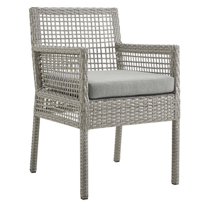 Aura Dining Armchair Outdoor Patio Wicker Rattan Set of 2 By HouseBean