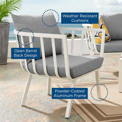 Riverside Outdoor Patio Aluminum Armchair by Modway