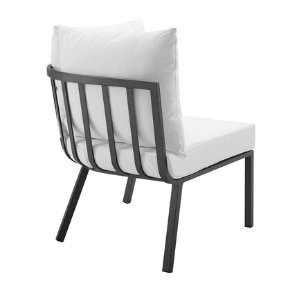 Riverside Outdoor Patio Aluminum Corner Chair By HouseBean