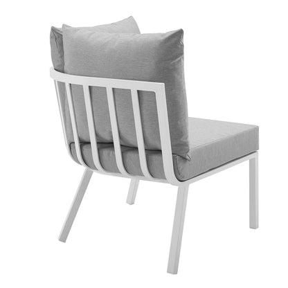 Riverside Outdoor Patio Aluminum Corner Chair By HouseBean