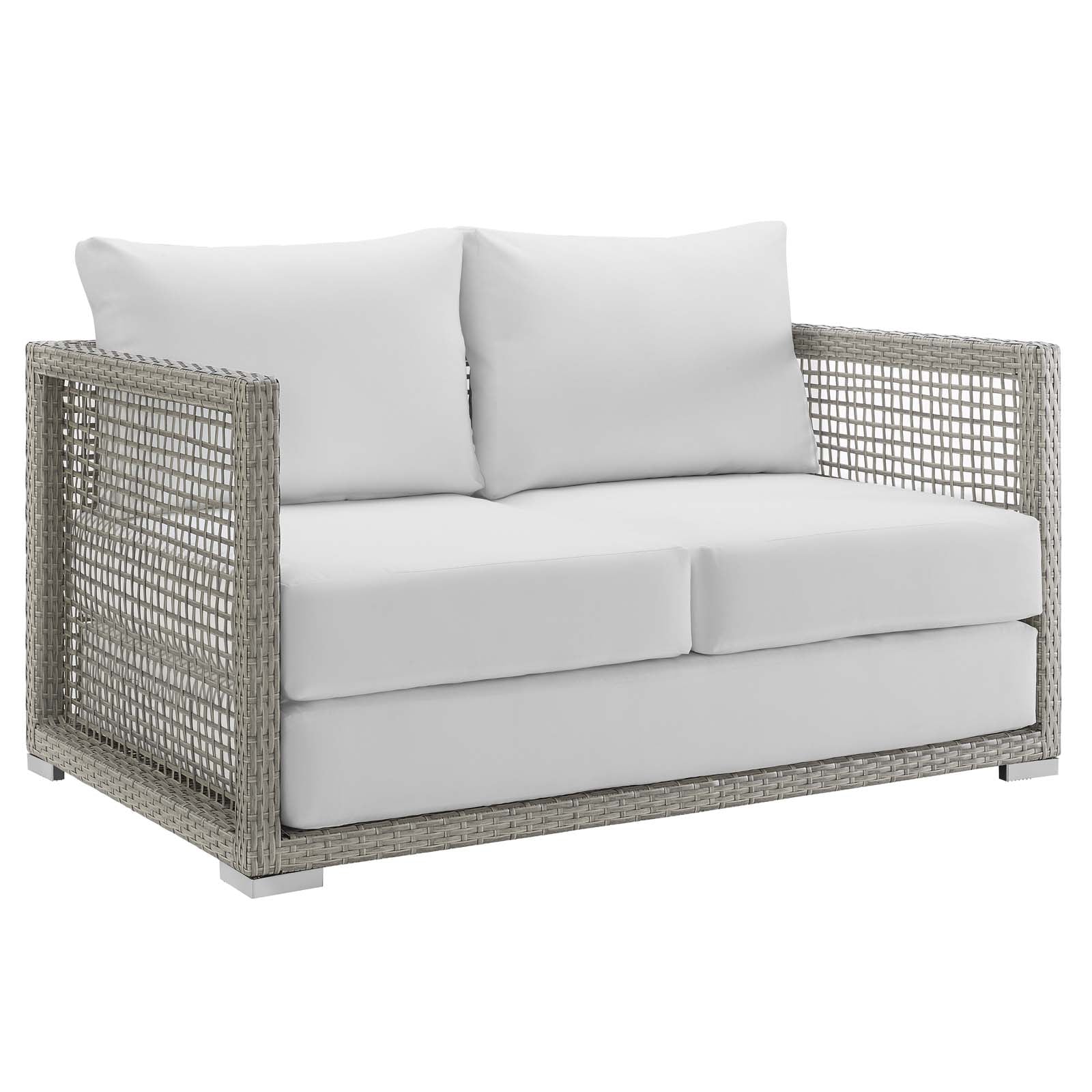 Aura 4 Piece Outdoor Patio Wicker Rattan Set By HouseBean