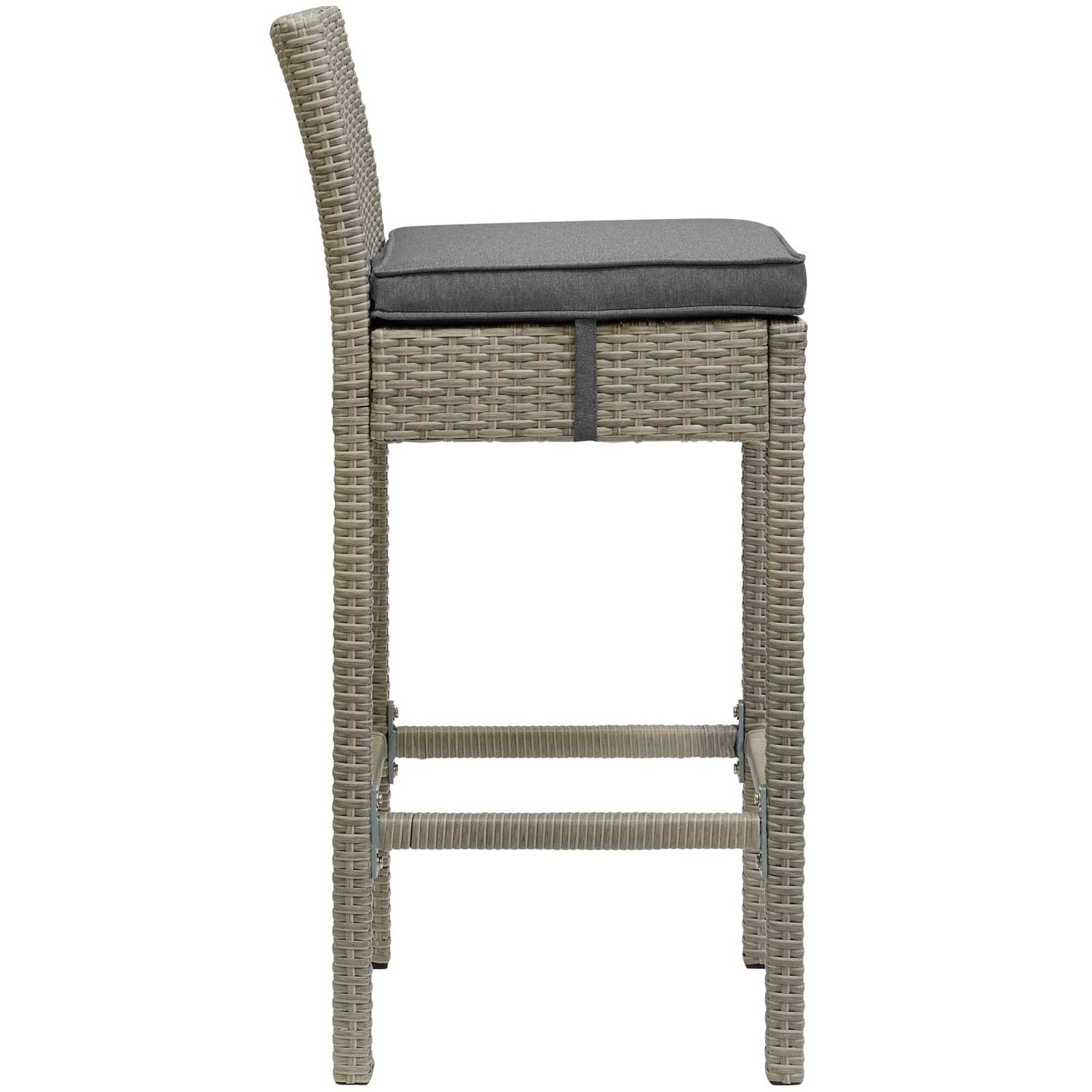 Conduit Outdoor Patio Wicker Rattan Bar Stool Set of 2 by Modway