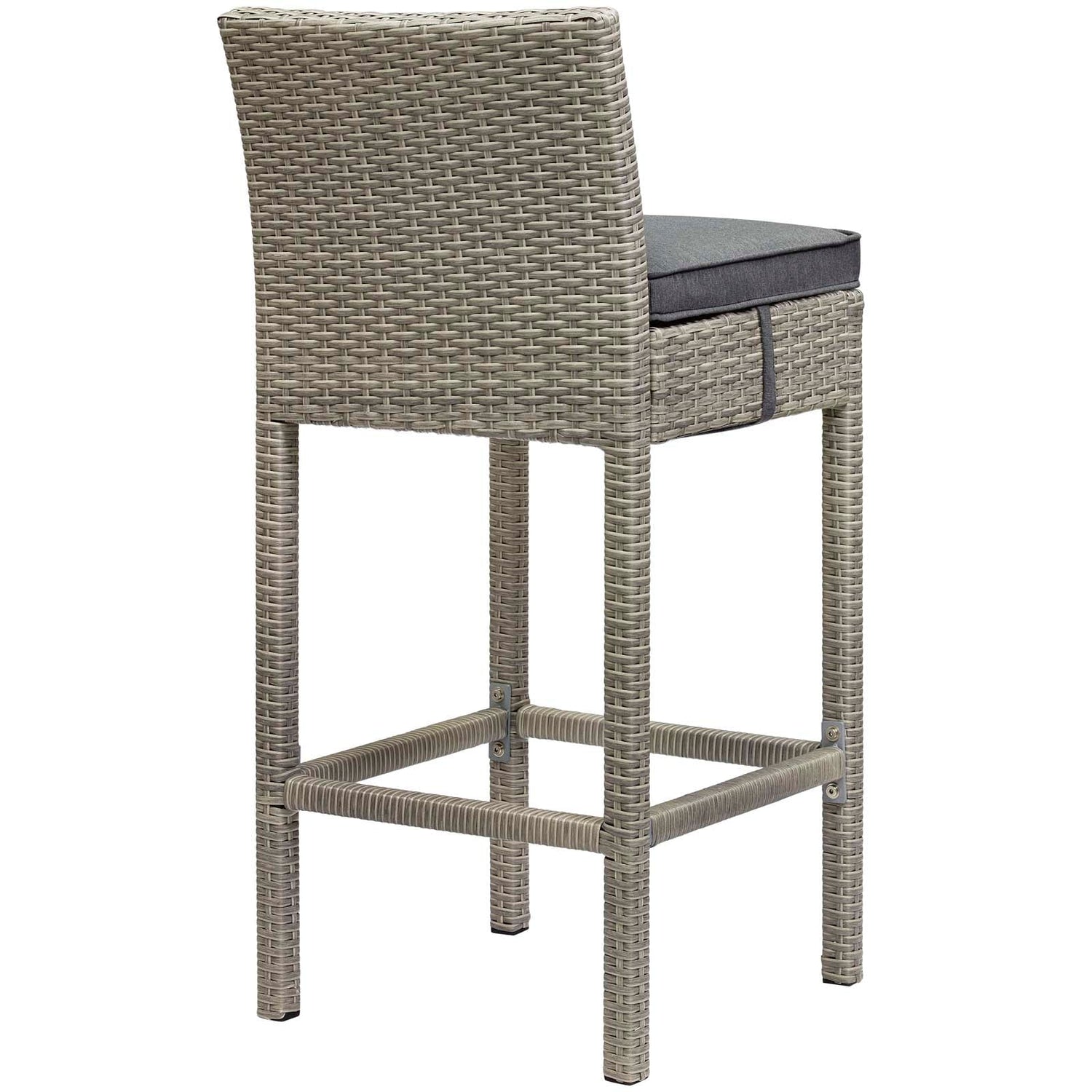 Conduit Outdoor Patio Wicker Rattan Bar Stool Set of 2 by Modway
