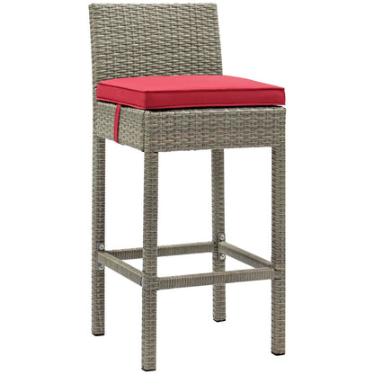 Conduit Outdoor Patio Wicker Rattan Bar Stool Set of 2 by Modway