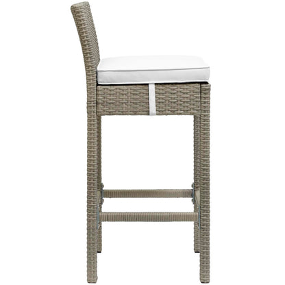 Conduit Outdoor Patio Wicker Rattan Bar Stool Set of 2 by Modway