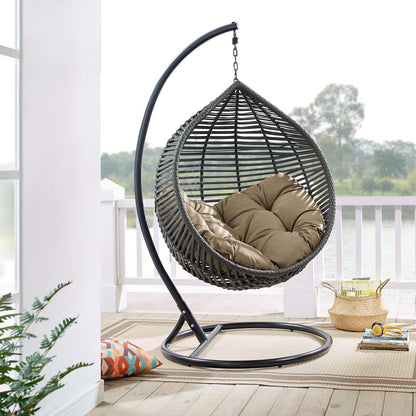 Garner Teardrop Outdoor Patio Swing Chair By HouseBean