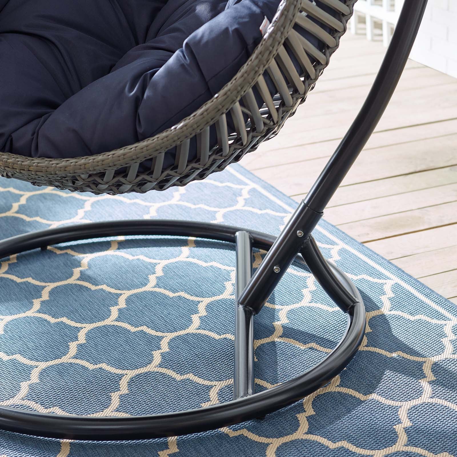 Garner Teardrop Outdoor Patio Swing Chair By HouseBean