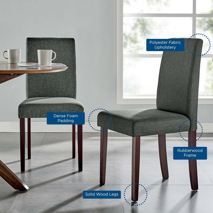 Prosper Upholstered Fabric Dining Side Chair Set of 2 by Modway