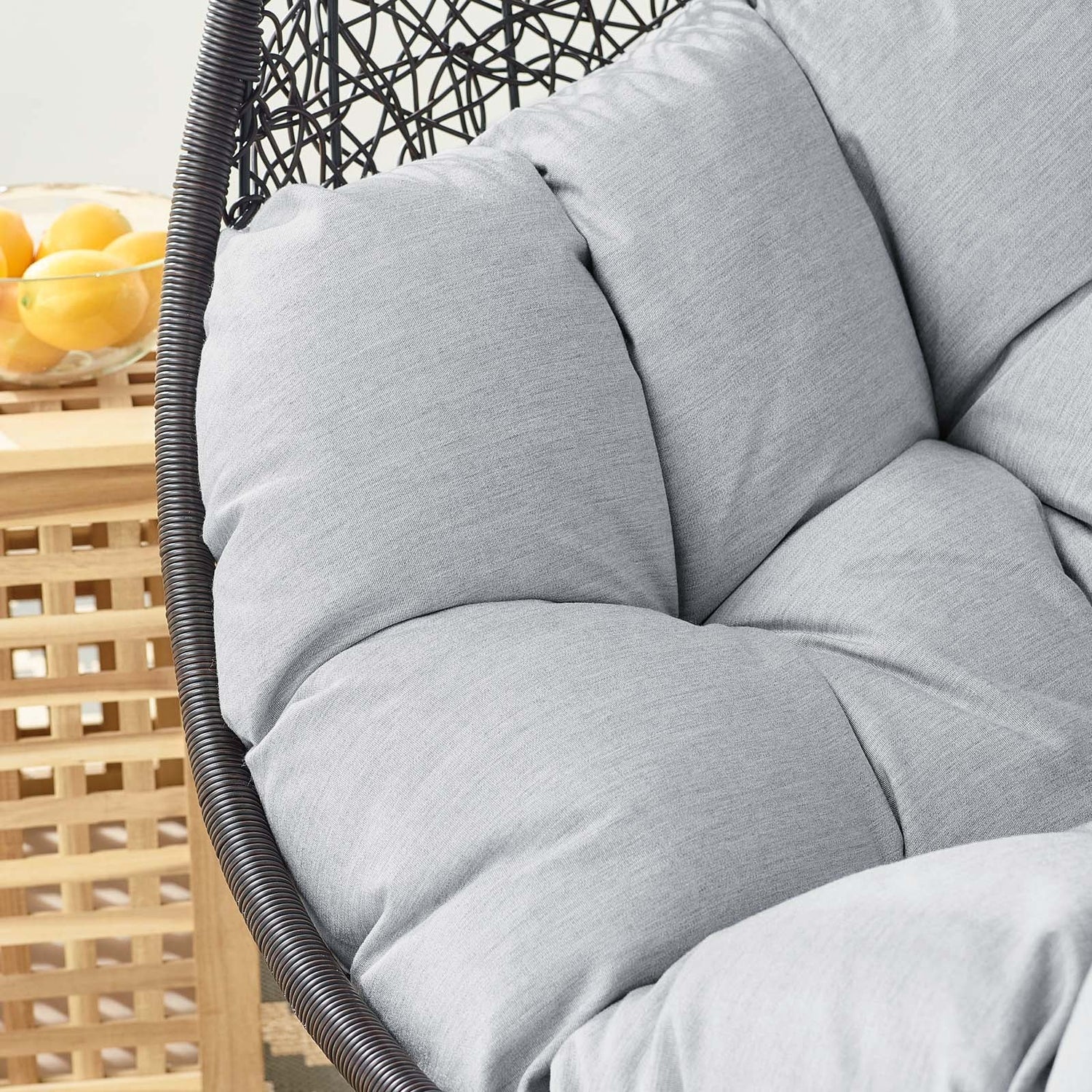Encase Sunbrella¬Æ Fabric Swing Outdoor Patio Lounge Chair Without Stand by Modway