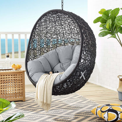 Encase Sunbrella¬Æ Fabric Swing Outdoor Patio Lounge Chair Without Stand by Modway