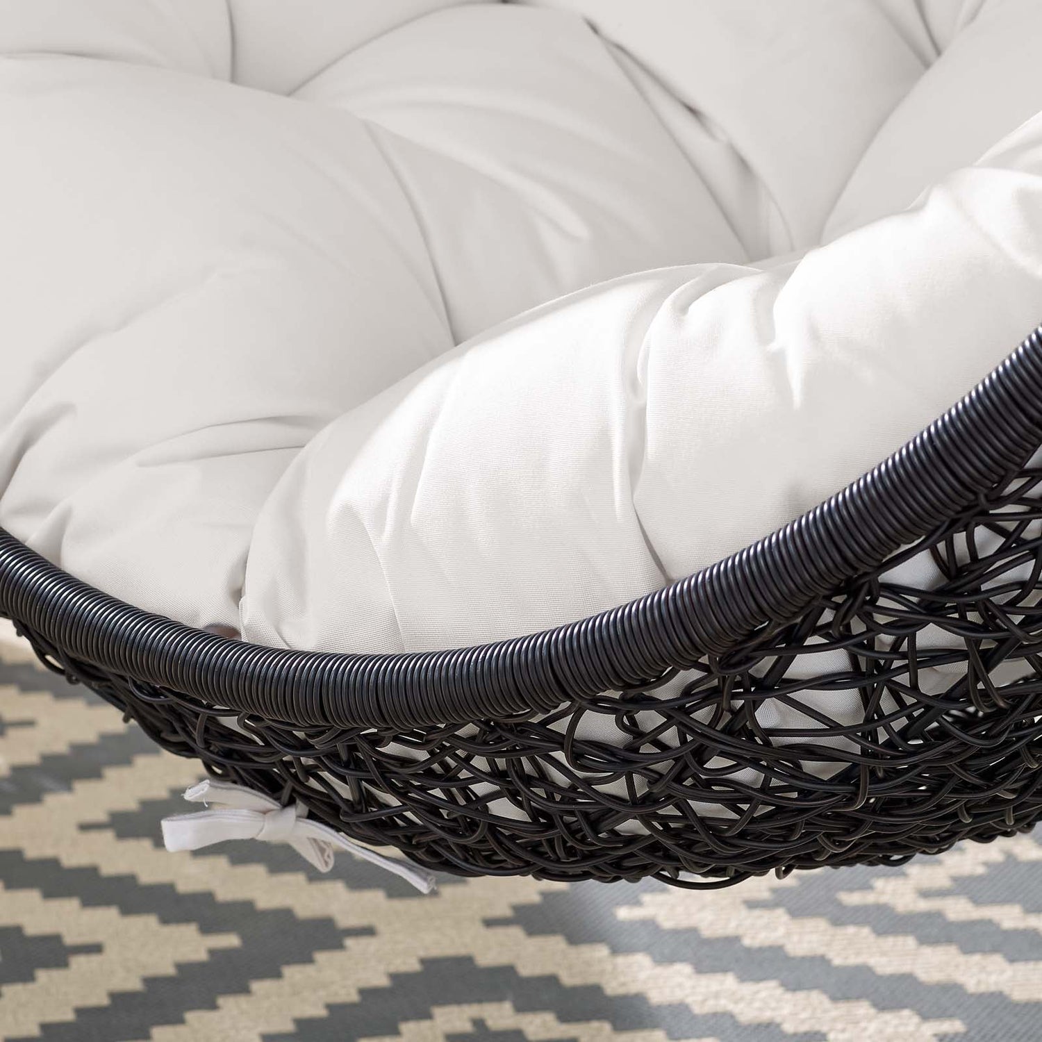 Encase Sunbrella¬Æ Fabric Swing Outdoor Patio Lounge Chair Without Stand by Modway