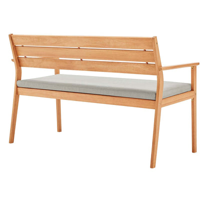 Viewscape Outdoor Patio Ash Wood Loveseat By HouseBean