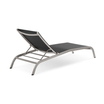 Savannah Mesh Chaise Outdoor Patio Aluminum Lounge Chair by Modway