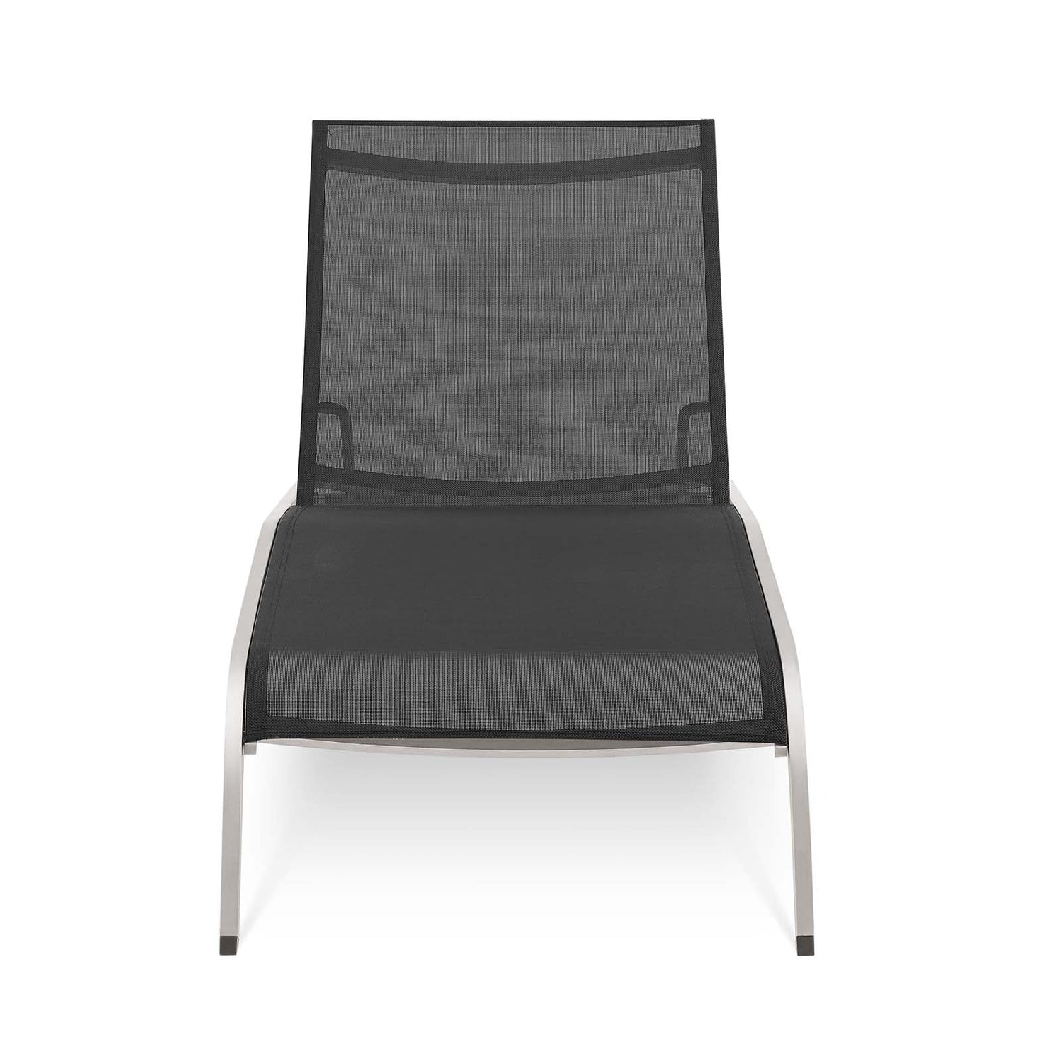 Savannah Mesh Chaise Outdoor Patio Aluminum Lounge Chair by Modway