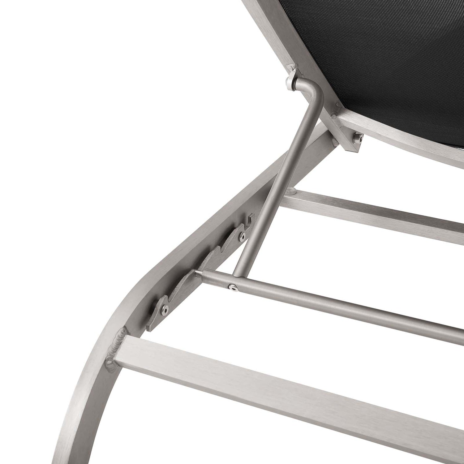 Savannah Mesh Chaise Outdoor Patio Aluminum Lounge Chair by Modway