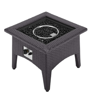 Convene 5 Piece Set Outdoor Patio with Fire Pit By HouseBean